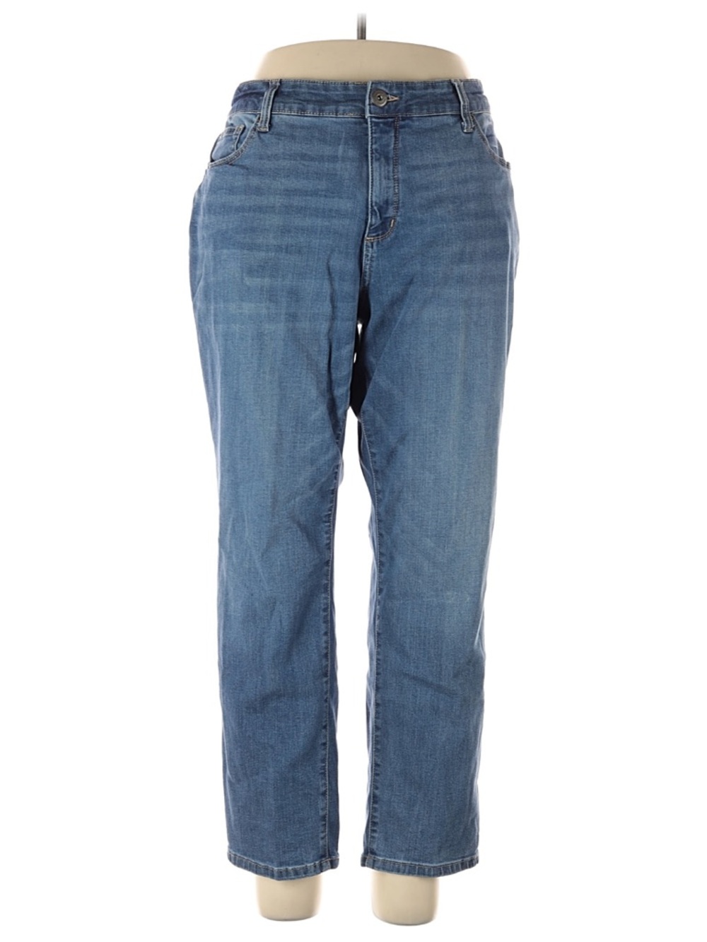 St. John’s Bay Girlfriend Straight Leg Loose Fit Jeans Plus Size 18W